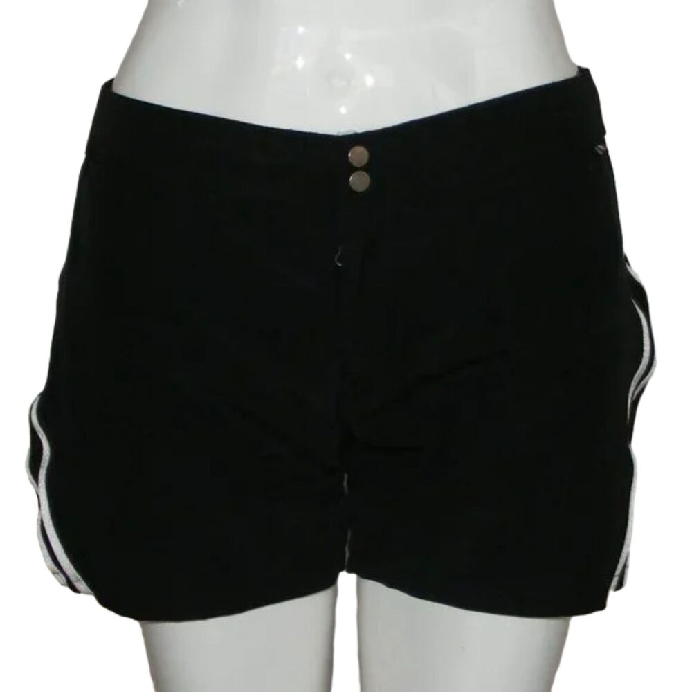 RLX Ralph Lauren Activewear Shorts, 8, Black/White stripes, Pockets, Zip, Snaps